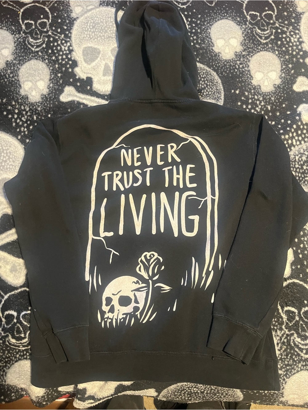 Unisex XS Blackcraft Cult "Never Trust The Living" hoodie